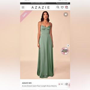 Azazie: Mei stretch satin dress